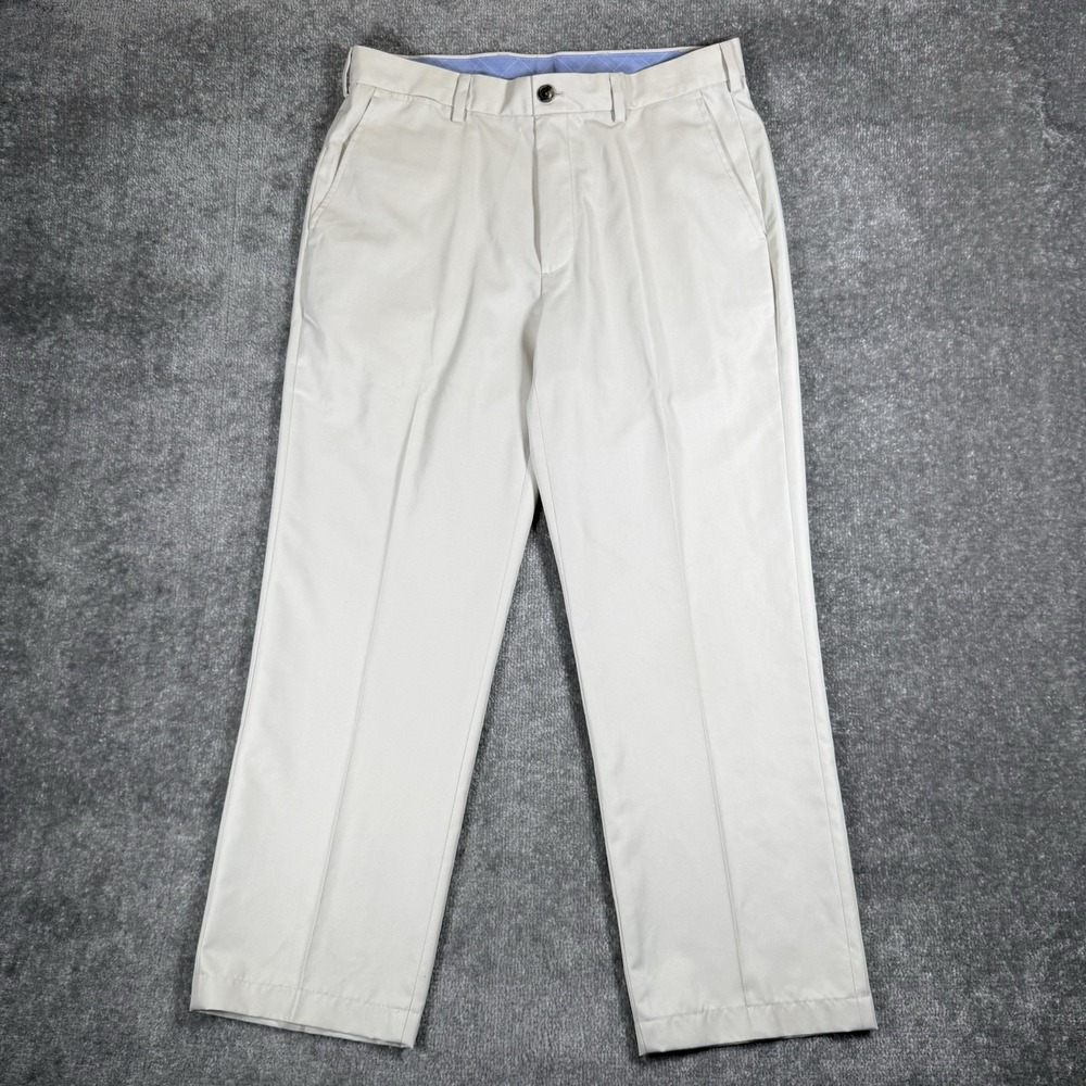 Brooks Brothers Pants Men's 34x28 Beige Clark Fit Chino Preppy